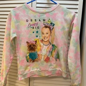 JoJo Siwa tie-dye sweatshirt. “Dream Crazy Big”